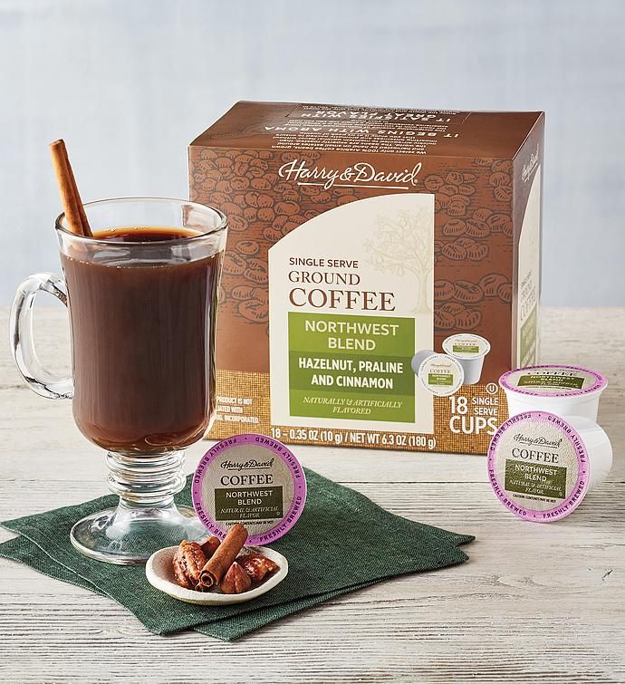  Harry & David Northwest Blend Single Serve Cups Coffee, 2/18 Count