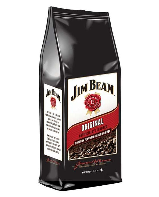  Jim Beam Original Bourbon Flavored Ground Coffee, 1 Bag (12 Oz)