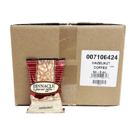  Pinnacle Ground Coffee, Hazelnut, 64/3oz Pre-Portioned Packets