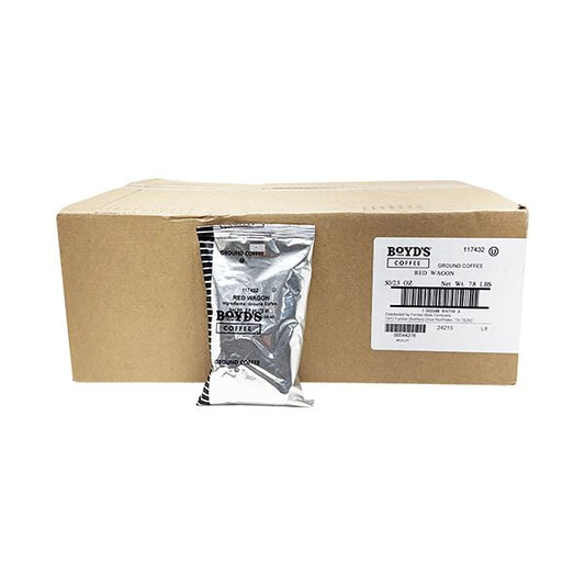  Boyd's Red Wagon Ground Coffee, 50/2.5oz Pre-Portioned Packets