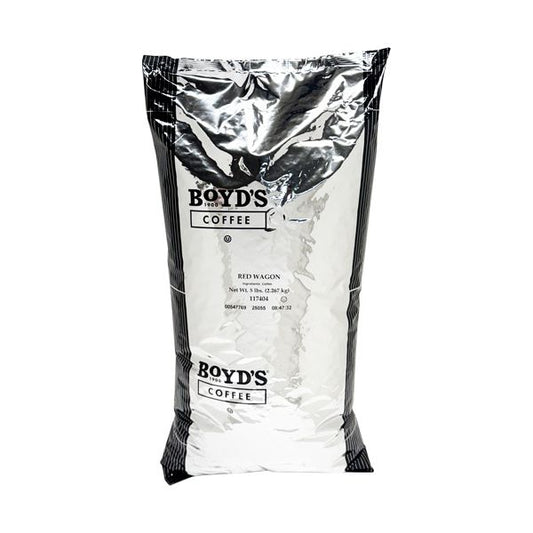  Boyd's Red Wagon Whole Bean Coffee – 5lb Dark Roast Bag