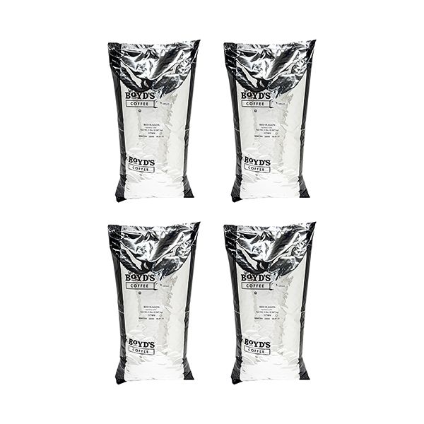 Boyd's Red Wagon Whole Bean Coffee – 4 Bag Case (5lb Each, 20lb Total)