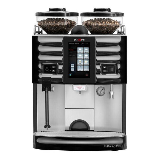  Schaerer Coffee Art Plus Touchscreen Super Automatic Espresso Machine With 2 Hoppers - 208V