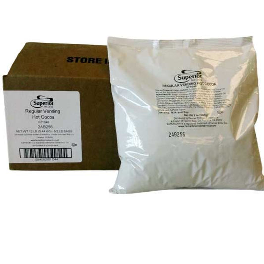  Superior Regular Vending Hot Cocoa, 6 Bags (2 Lbs Ea.)