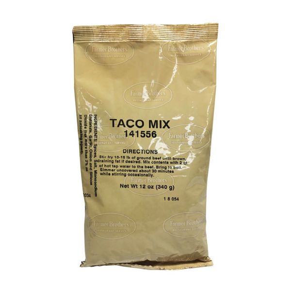  Farmer Brothers Taco Mix Seasoning, 12 Oz Bag