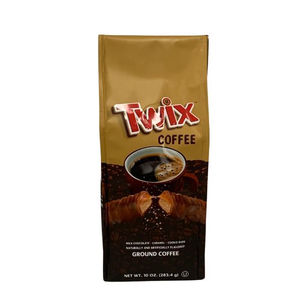 Twix Milk Chocolate, Caramel And Cookie Bars, Naturally And Artificially Flavored Ground Coffee, 4/10 Oz Bag