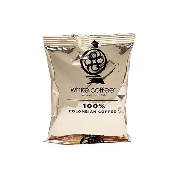  White Coffee 100% Colombian Ulperba Ground Coffee, 192/2oz Pre-Portioned Packets