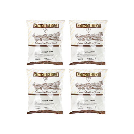  Edono Rucci Vanilla Chai Tea Latte 4 Bags (2 Lbs Each)